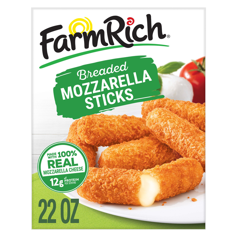 Farm Rich Frozen Breaded Mozzarella Cheese Sticks 22oz