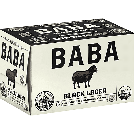 Uinta Brewing Baba Black Lager 6pk 12oz Can