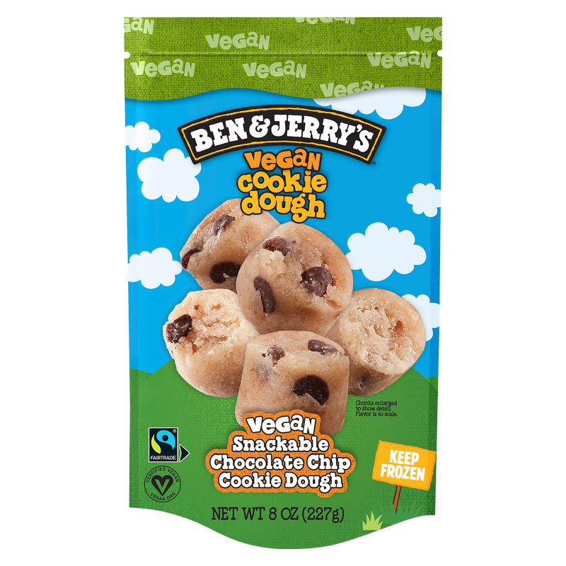 Ben & Jerry's Frozen Vegan Chocolate Chip Cookie Dough Chunks 8oz