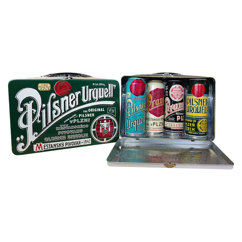 Pilsner Urquell Lunch Box Collectors Edition 4pk 16.9oz Can 4.4% ABV