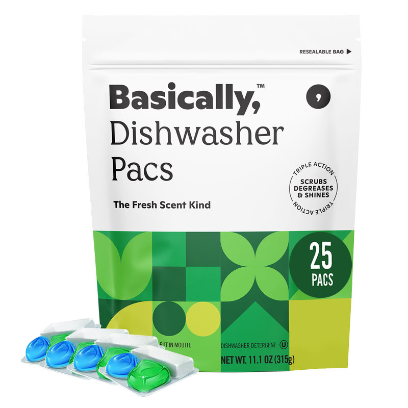 Basically, 25ct Triple Action Dishwasher Pacs