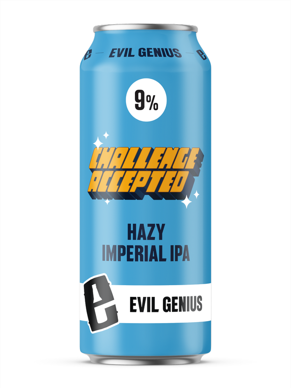 Evil Genius Challenge Accepted Single 19.2oz Can 9.0% ABV