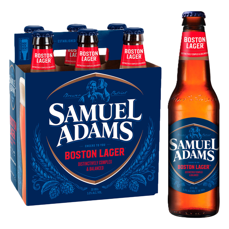 Sam Adams Boston Lager 6pk 12oz Btl 5.0% ABV