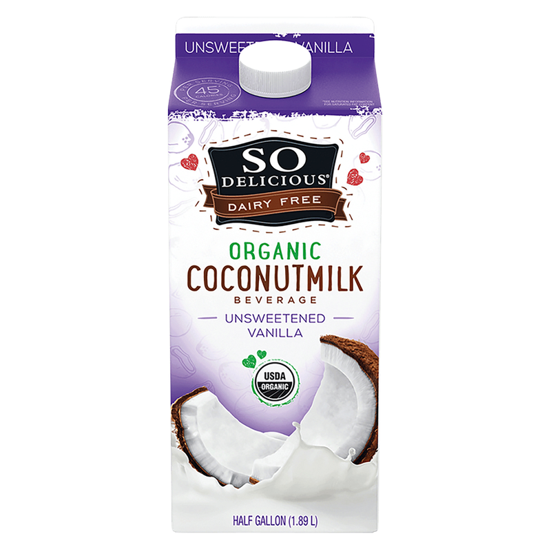 So Delicious Organic Unsweetened Vanilla Coconut Milk 64oz