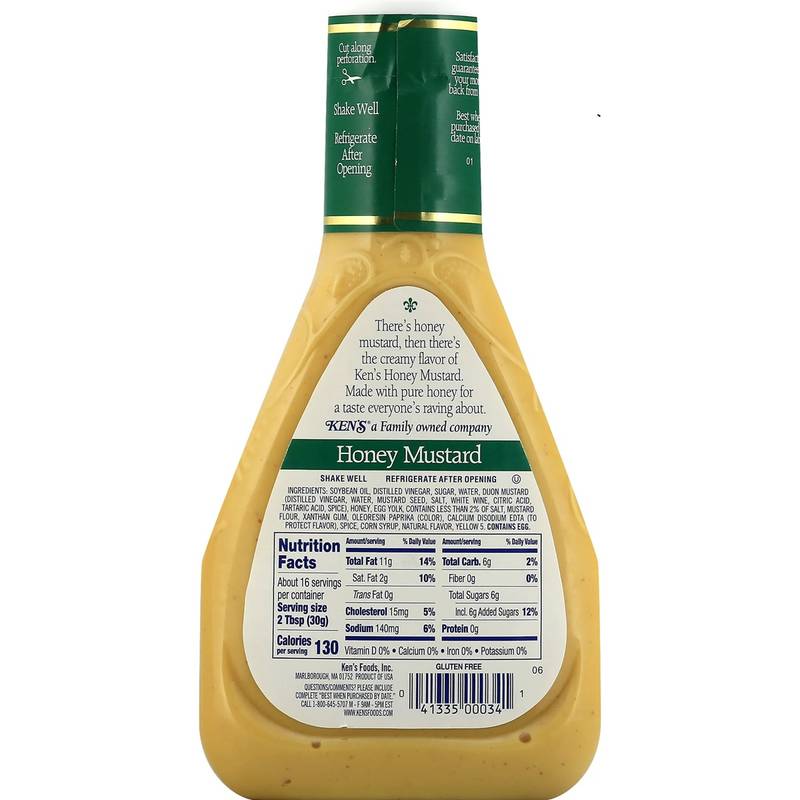 Ken's Honey Mustard Salad Dressing Grocery fast delivery by App or Online