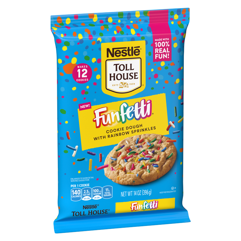 Nestle Toll House Funfetti Cookies Ready to Bake Dough 12ct 14oz