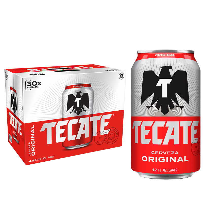 Tecate Original Lager 30pk 12oz Can 4.5% ABV