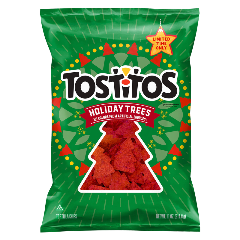 Tostitos Red Holiday Trees Tortilla Chips 11oz
