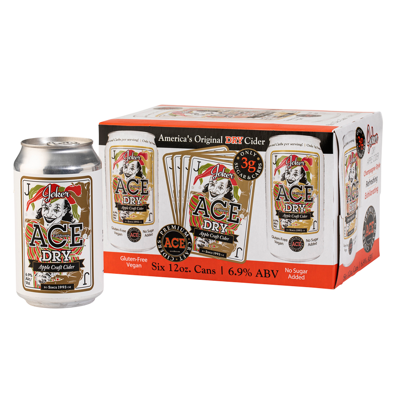Ace Joker Dry Apple Cider 6pk 12oz Can Alcohol fast delivery by App