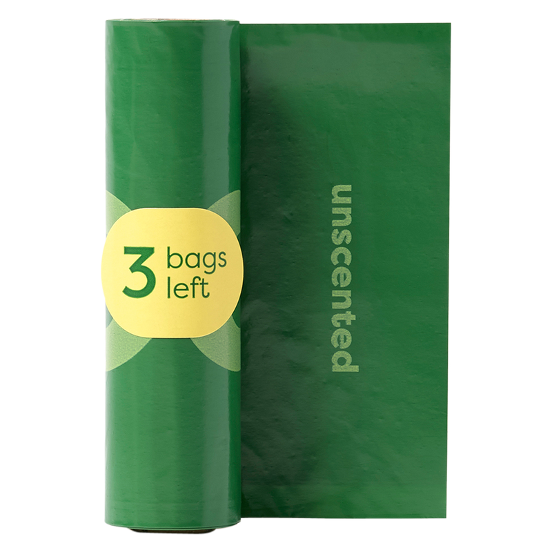 Earth Rated Dog Poop Bag Holder with Dog Poop Bags (1 Dispenser & 15 Bags)