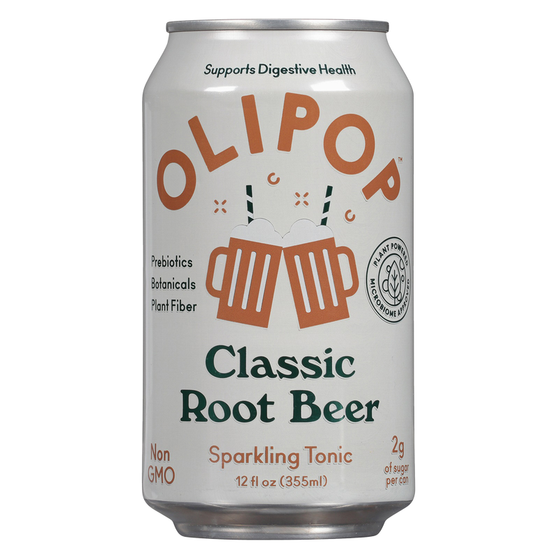 OLIPOP Classic Root Beer 12oz Can