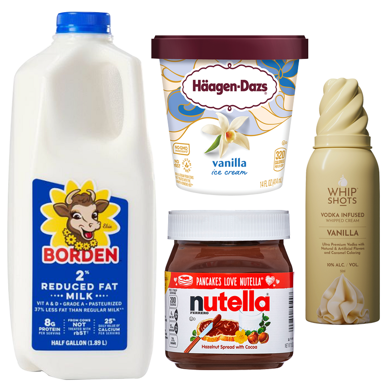 Nutella Boozy Milkshake - Frozen