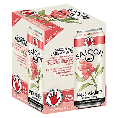 Left Hand Brewing Saison Seasonal - Chokecherry Saison 4pk 16oz Can