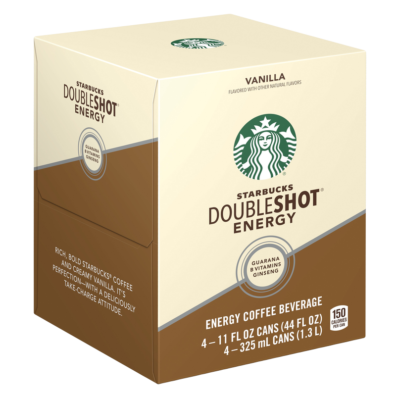 Starbucks Doubleshot Energy Vanilla 4pk 11oz Can