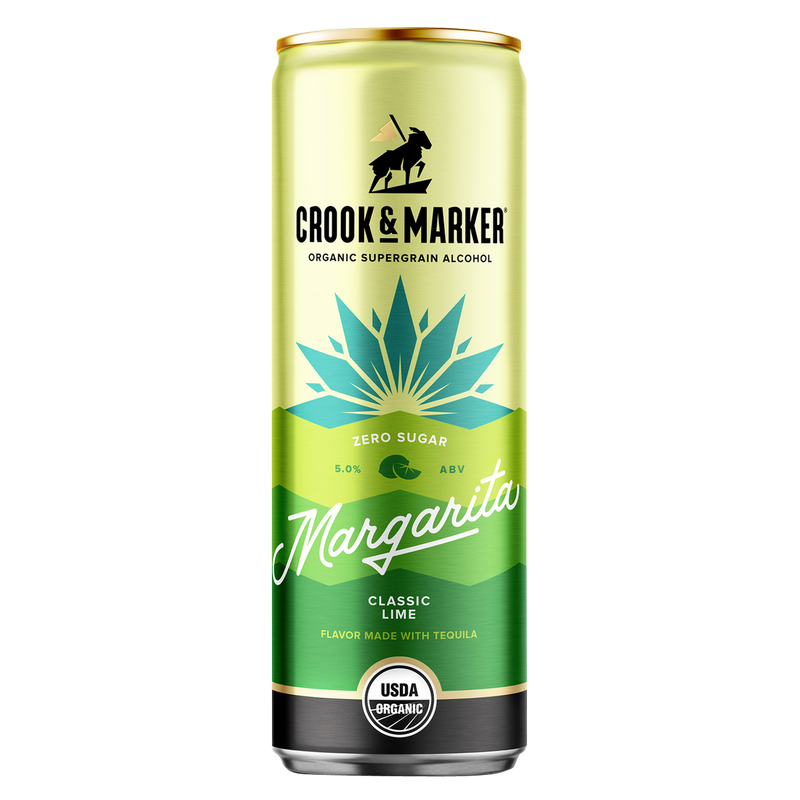 Crook & Marker Lime Margarita 8pk 11.5oz Can 5.0 ABV Alcohol fast