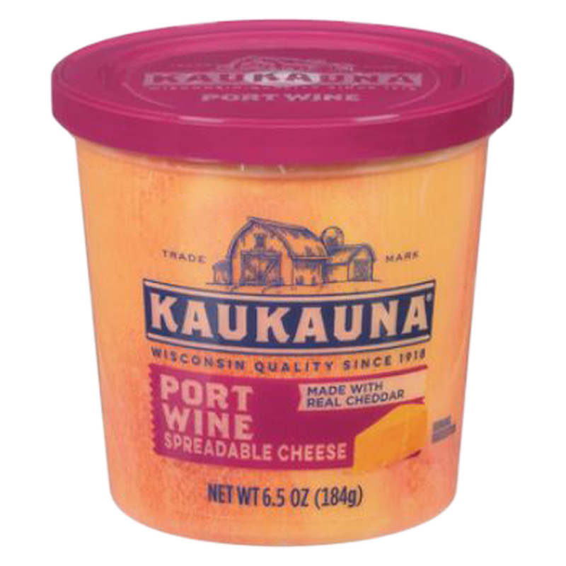 Kaukauna Port Wine Spreadable Cheese - 6.5oz
