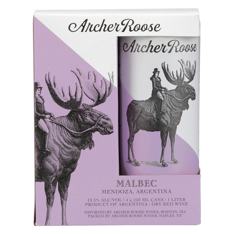 Archer Roose Malbec, Canned Red Wine 4pk 250ml