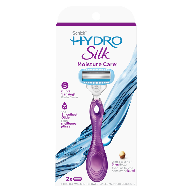Schick Hydro Silk Five Blade Razor for Women and 2 Razor Refills