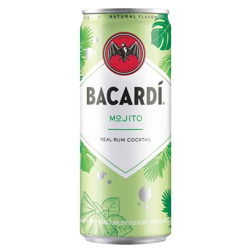 Bacardi Mojito Rum Cocktails 4pk 12oz 5.9% ABV