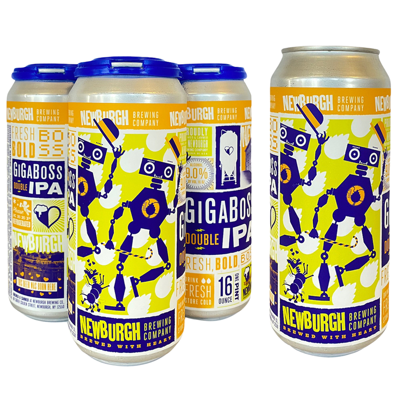 Newburgh Brewing Company GigaBoss DIPA 4pk 16oz Can 9.0% ABV