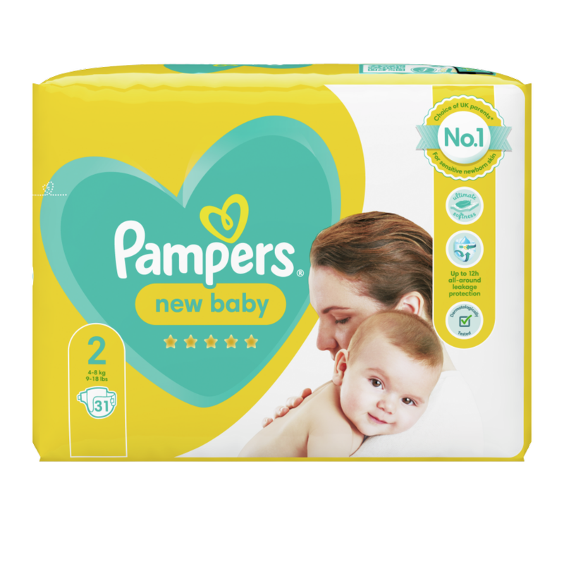 Pampers New Baby Size 2, 31pcs