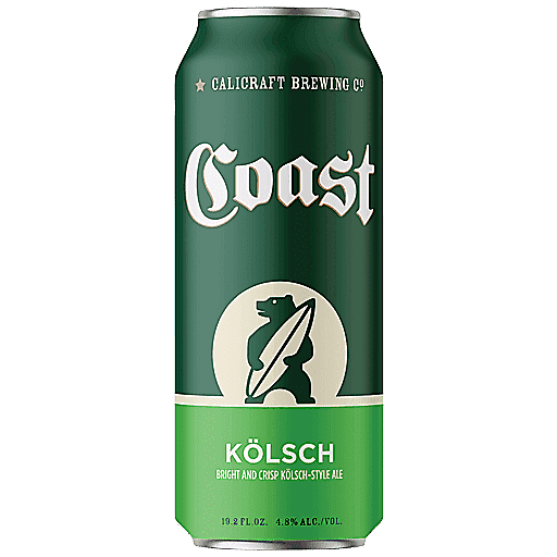 Calicraft Brewing Coast Kolsch Single 19.2oz Can