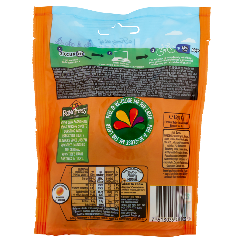 Rowntree's Fruit Gums, 150g Snacks fast delivery by App or Online