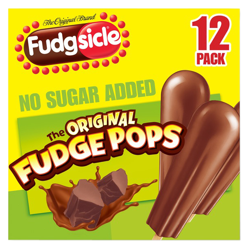 Fudgsicle No Sugar Added Fudge Pops 12pk