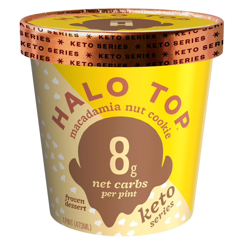 Halo Top Keto White Chocolaty Macadamia Ice Cream 16oz