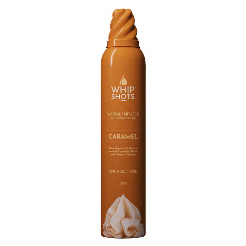 Whipshots Caramel Vodka Infused Whipped Cream 200ml 10% ABV