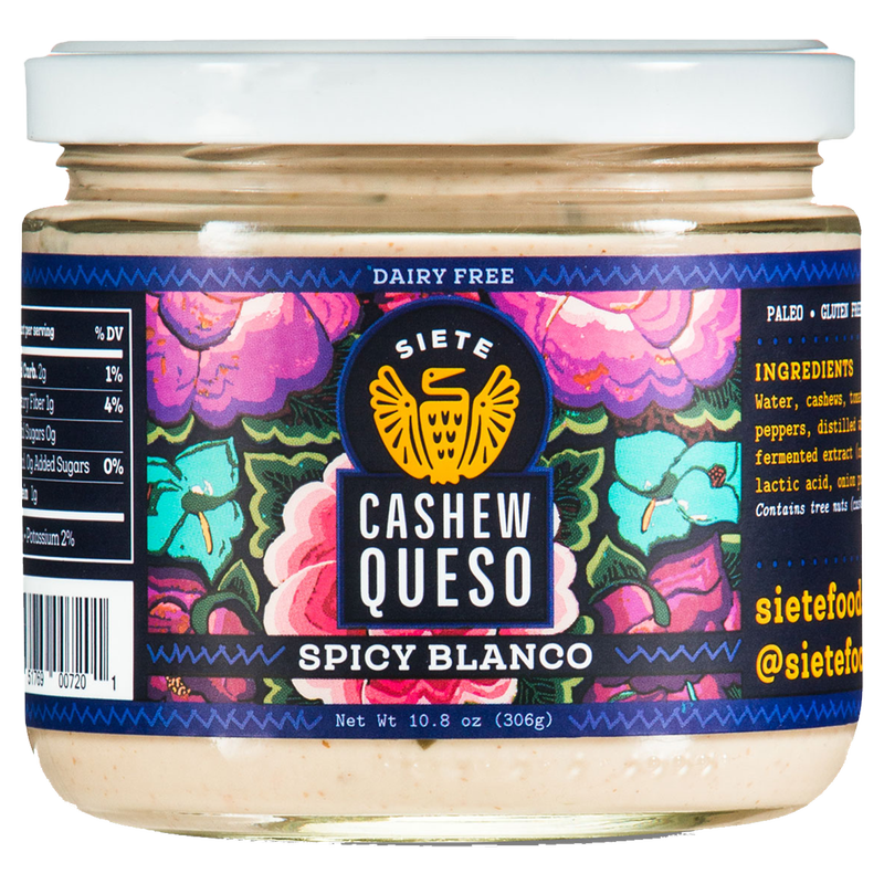 Siete Spicy Blanco Cashew Dairy Free Queso 10.8oz