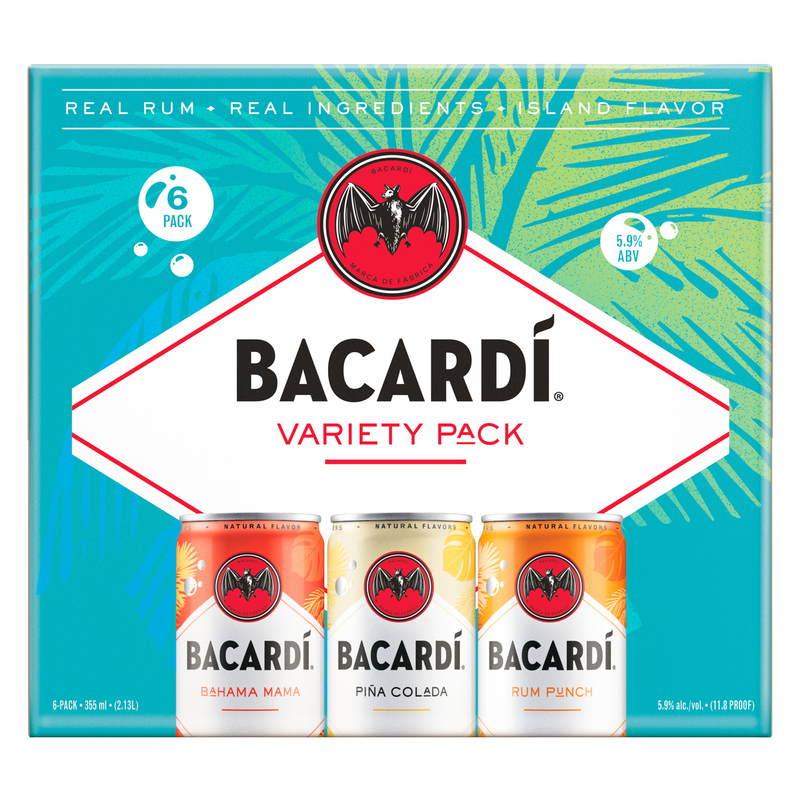Bacardi Cocktail Variety Pack 6pk - 355ml Can (5.9% ABV)