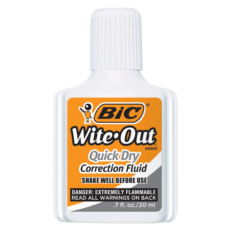 BIC Wite-Out Quick Dry Correction Fluid .7oz