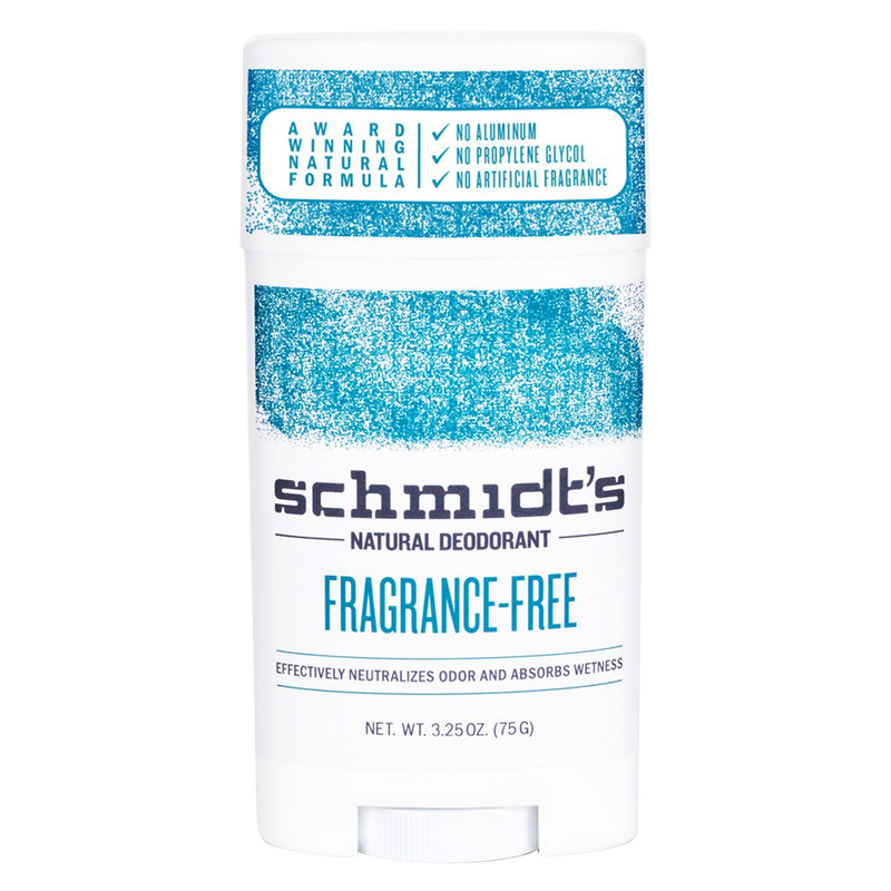 Schmidt's Natural Deodorant Fragrance Free 3.25oz