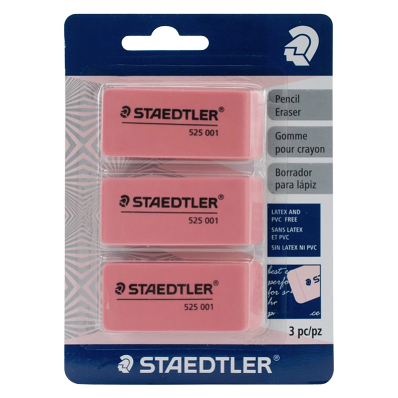 Staedtler Pearl Erasers 3ct
