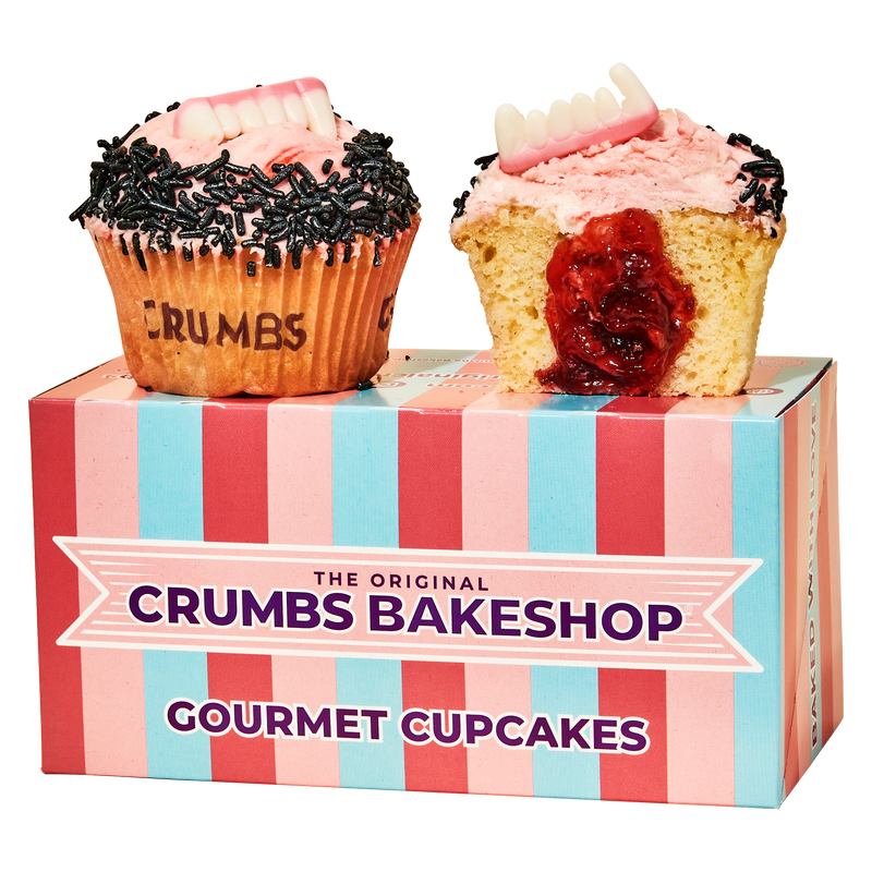 CRUMBS Bakeshop Cupcakes Bloody Fangs - 2ct/12oz