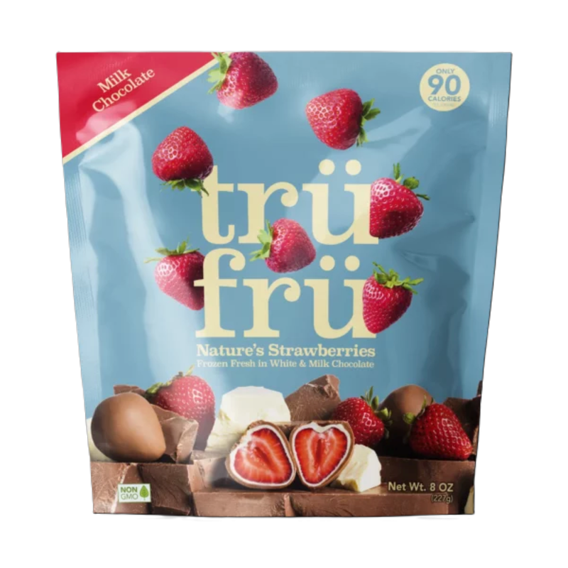 TruFru Natures Strawberries Hyper Chilled in White & Milk Chocolate