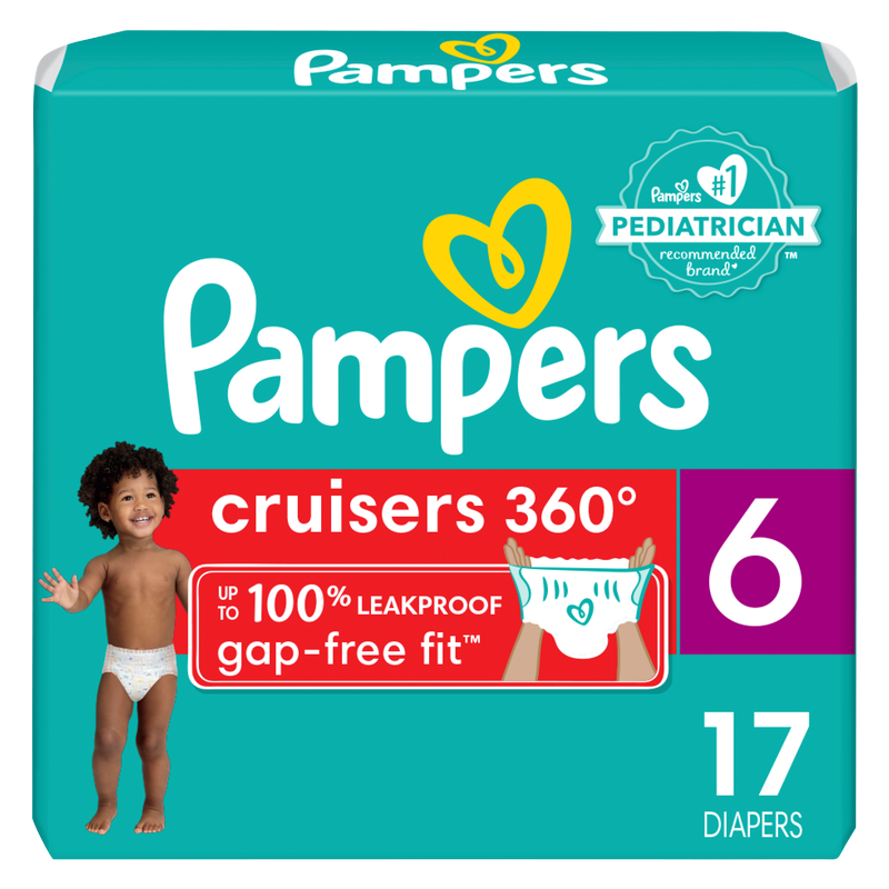 Pampers Cruisers Size 6 17ct