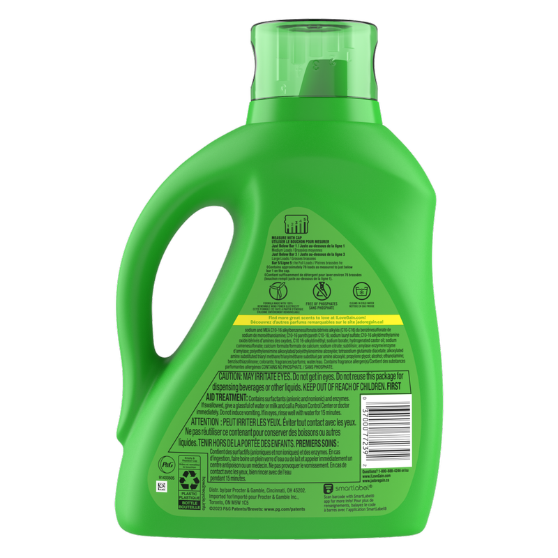 Gain Liquid Laundry Detergent Original Scent 113oz Cleaning fast delivery by App or Online