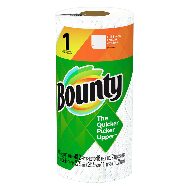 Bounty 1ct Single Plus White Paper Towels