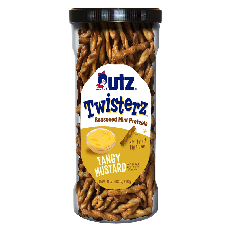 Utz Twisterz Seasoned Pretzels Tangy Mustard 21oz