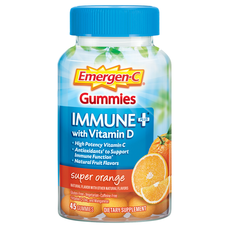 Emergen-C Immune Plus Orange Gummies 45ct