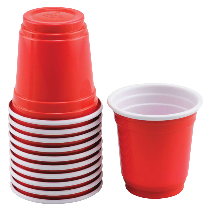 Mini Red Plastic Cups 20ct 2oz