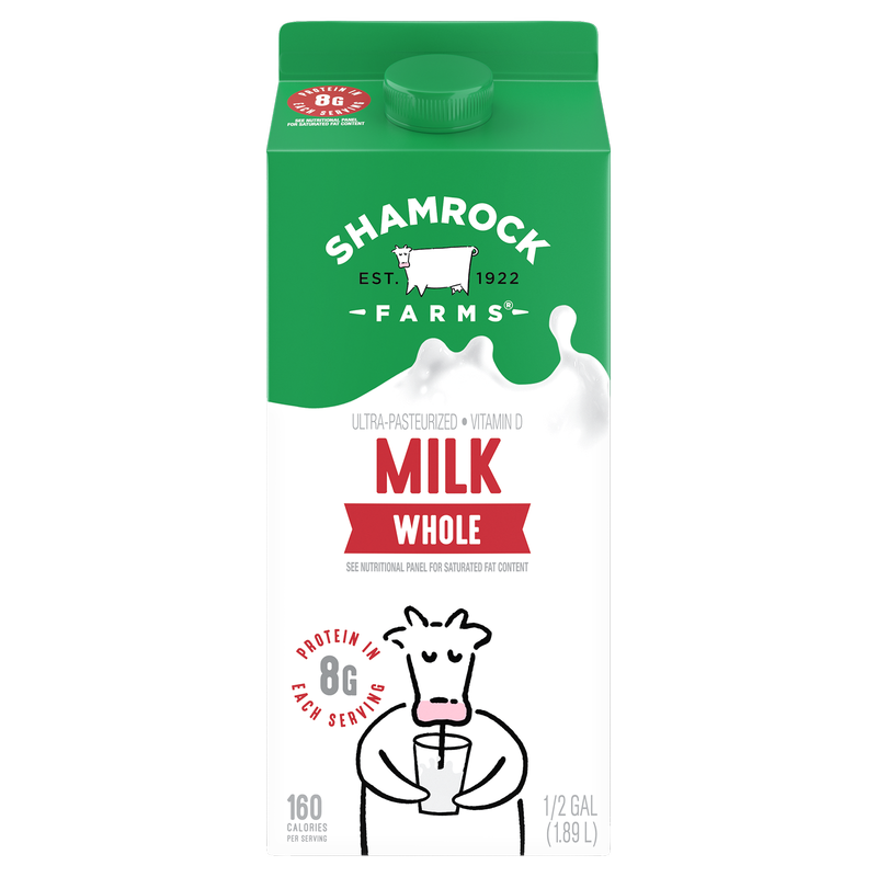Shamrock Farms Whole White Milk 64oz