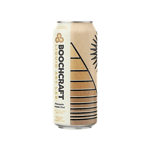 Boochcraft Kombucha Liquid Art Srs - Pineapple Vanilla Chai Single 16oz Can