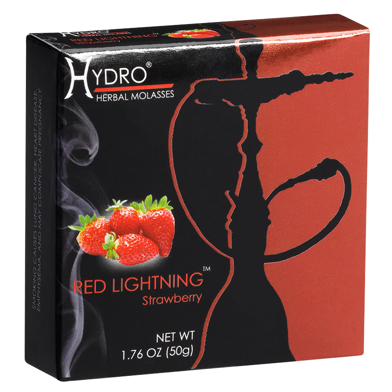 Hydro Red Lightning Strawberry Herbal Shisha 50g