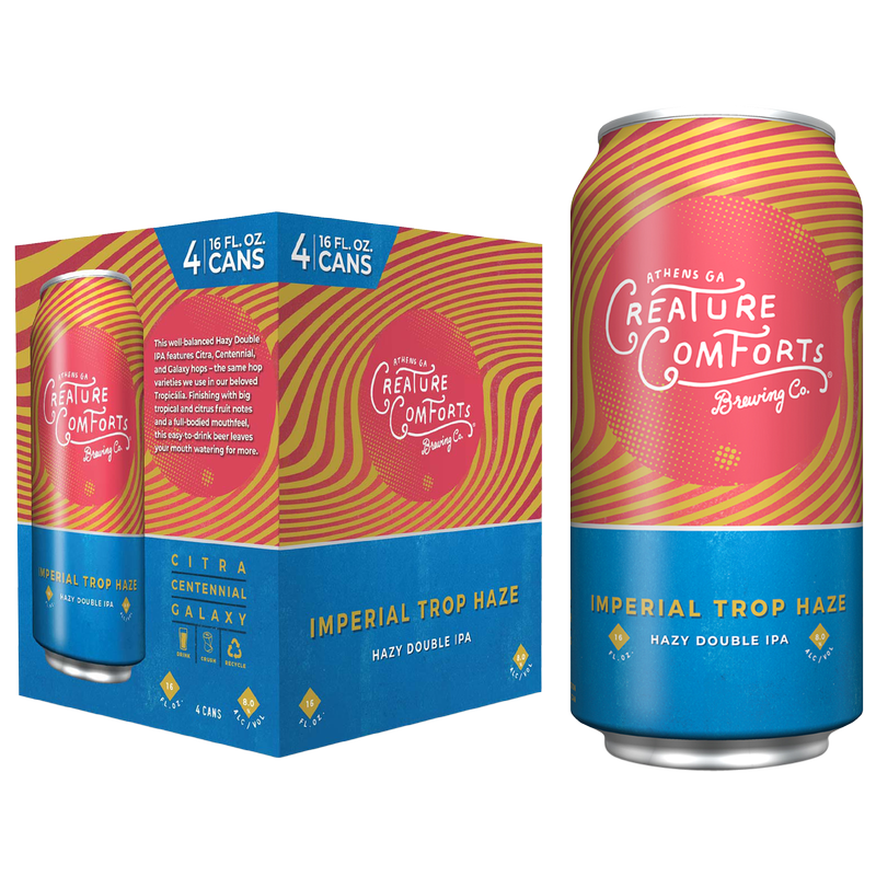 Creature Comforts Brewing Company Imperial Trop Haze 4pk 16oz Can 8.0% ABV