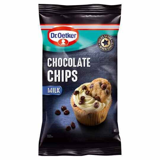 Dr. Oetker Milk Chocolate Chips, 100g