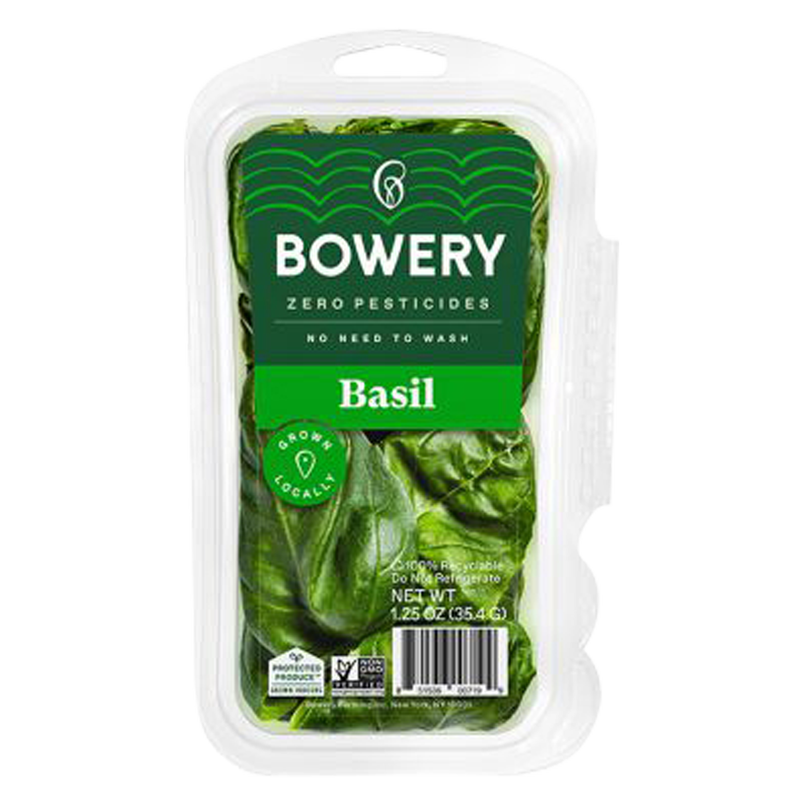 Bowery Farming Basil 1.25oz Clamshell