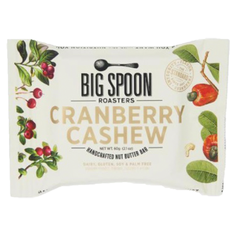 Big Spoon Roasters Cranberry Cashew Nut Butter Bar 60g